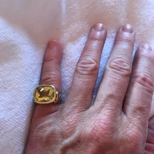 David Yurman large citrine ring